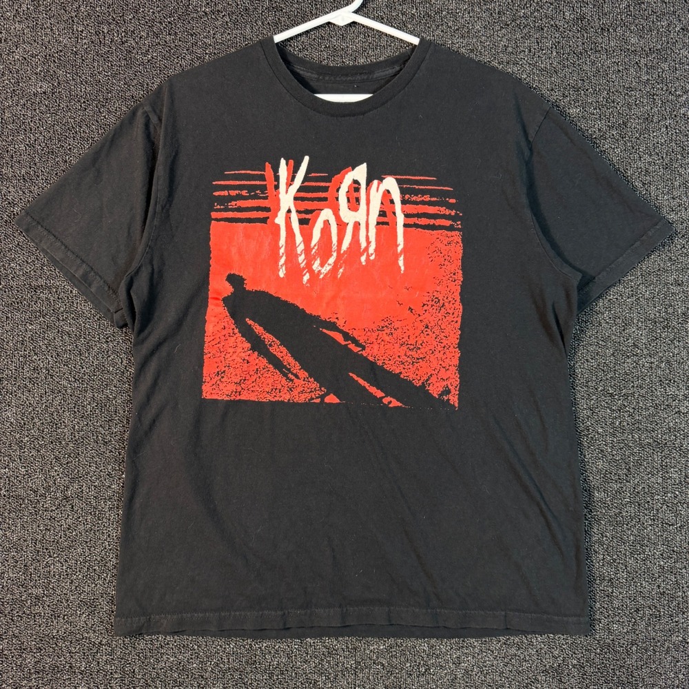 Official KoRn Self Titled Album Graphic Band Tee Men's Large Mad Engine Nu-Metal